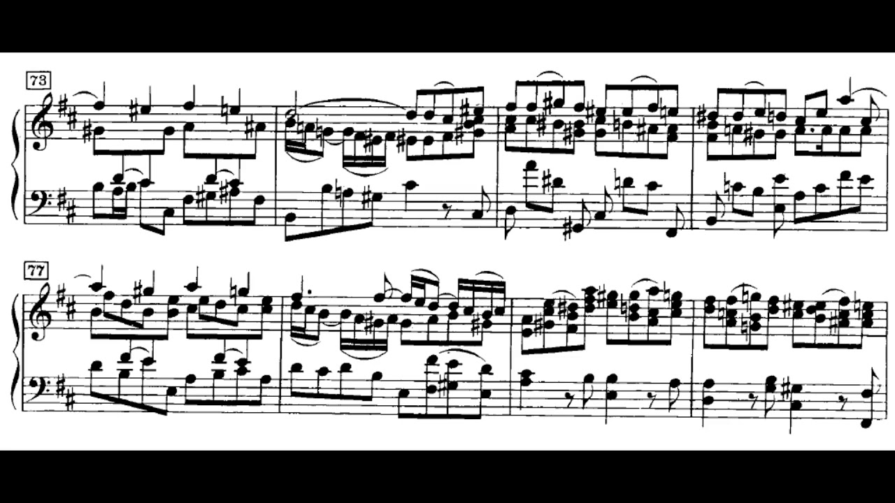 Бах, Миса Кирие h-moll (пример за композиција во h-moll)